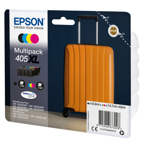 Epson 405XL tinteiro 1 unidade(s) Original Rendimento alto (XL) Preto, Ciano, Magenta, Amarelo