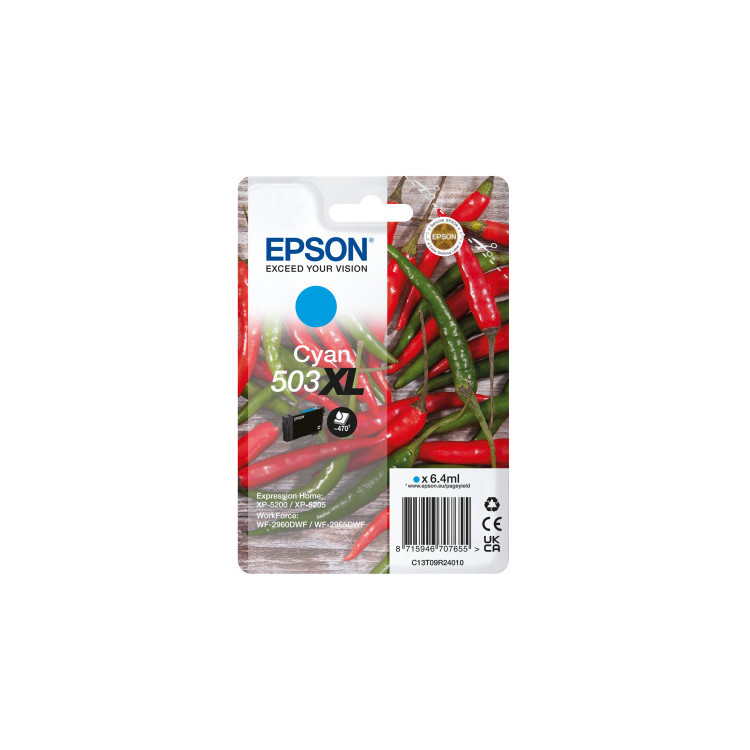 Epson 503XL tinteiro 1 unidade(s) Original Rendimento alto (XL) Ciano
