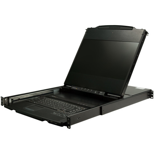 StarTech.com RKCOND17HD consola rack 43,9 cm (17.3") 1920 x 1080 pixels Aço Preto 1U