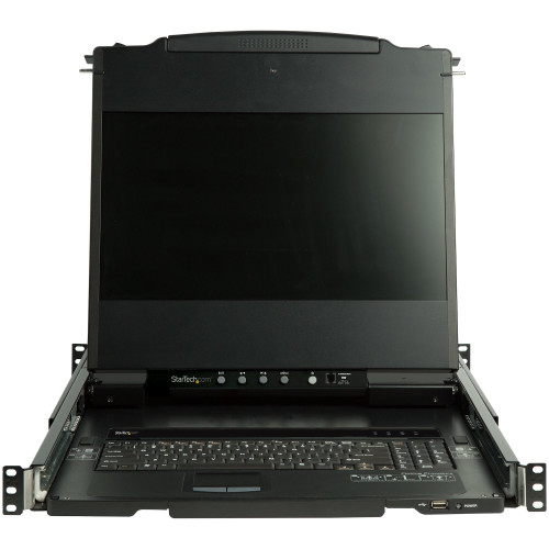 StarTech.com RKCOND17HD consola rack 43,9 cm (17.3") 1920 x 1080 pixels Aço Preto 1U