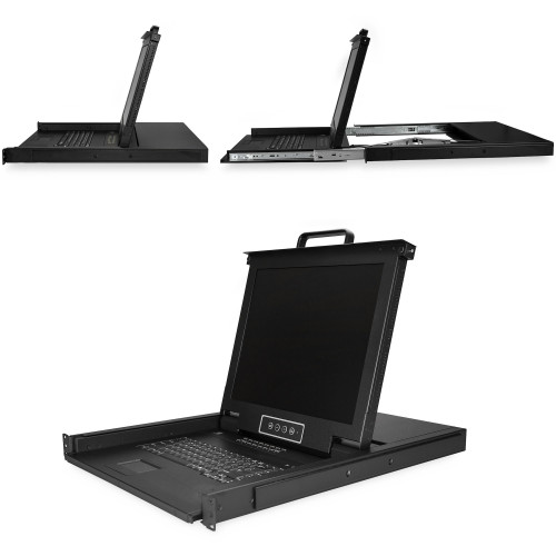 StarTech.com RKCONS1716K consola rack 43,2 cm (17") 1280 x 1024 pixels Aço Preto 1U StarTech.com RKCONS1716K consola rack 43,2 cm (17") 1280 x 1024 pixels Aço Preto 1U