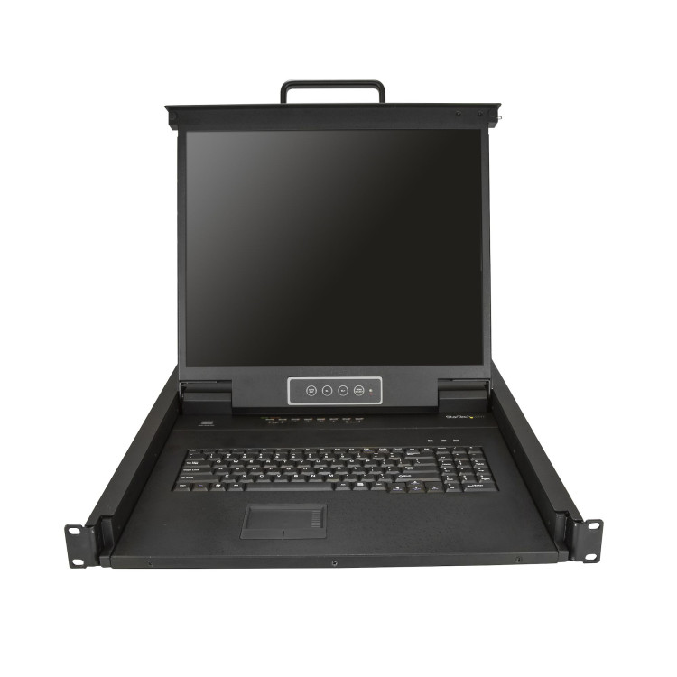 StarTech.com RKCONS1908K consola rack 48,3 cm (19") 1280 x 1024 pixels Aço Preto 1U