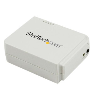 StarTech.com Servidor de impressora de rede Wireless N USB de 1 porta com porta Ethernet de 10 100 Mbps - 802.11 b g n