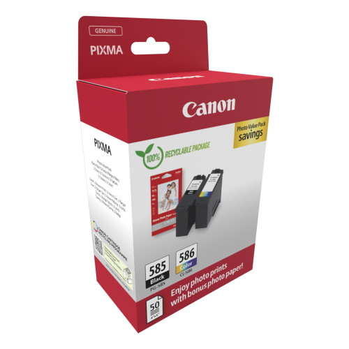 Canon PG-585 CL-586 PVP tinteiro 2 unidade(s) Original Preto, Ciano, Magenta, Amarelo Canon PG-585 CL-586 PVP tinteiro 2 unidade(s) Original Preto, Ciano, Magenta, Amarelo