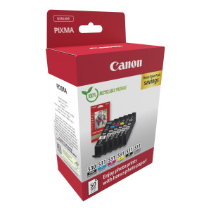 Canon PGI-530 CLI-531 PVP tinteiro 6 unidade(s) Original Preto, Ciano, Cinzento, Magenta, Foto preto, Amarelo 2