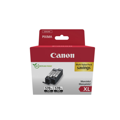 Canon 0318C010 tinteiro 2 unidade(s) Original Rendimento alto (XL) Preto Canon 0318C010 tinteiro 2 unidade(s) Original Rendimento alto (XL) Preto