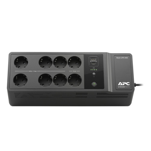 APC BE850G2-SP UPS Em espera (Offline) 0,85 kVA 520 W 8 tomada(s) CA APC BE850G2-SP UPS Em espera (Offline) 0,85 kVA 520 W 8 tomada(s) CA