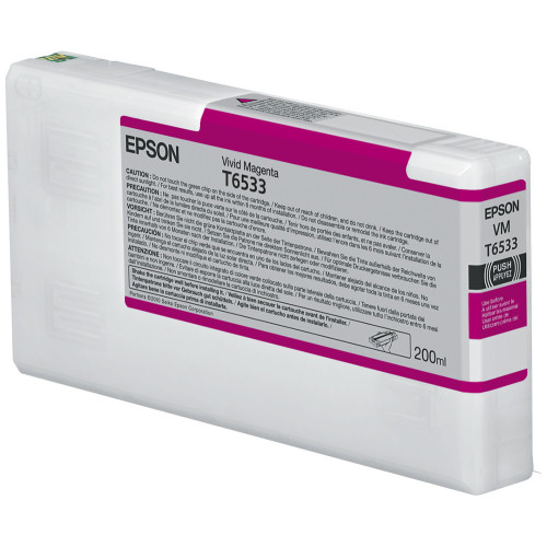Epson T6533 Tinteiro Vivid Magenta (200 ml) Epson T6533 Tinteiro Vivid Magenta (200 ml)