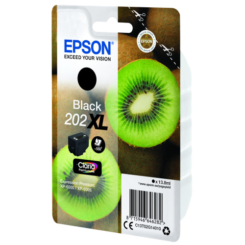 Epson Kiwi 202XL tinteiro 1 unidade(s) Original Rendimento alto (XL) Preto Epson Kiwi 202XL tinteiro 1 unidade(s) Original Rendimento alto (XL) Preto