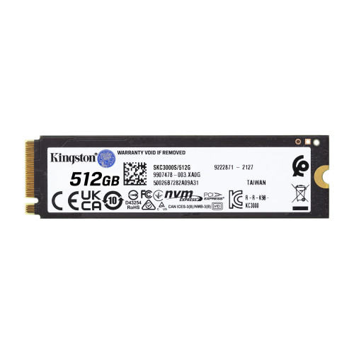 Kingston Technology KC3000 512 GB M.2 PCI Express 4.0 NVMe 3D TLC Kingston Technology KC3000 512 GB M.2 PCI Express 4.0 NVMe 3D TLC