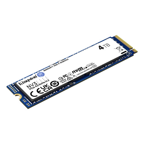 Kingston Technology NV3 4 TB M.2 PCI Express 4.0 NVMe 3D NAND Kingston Technology NV3 4 TB M.2 PCI Express 4.0 NVMe 3D NAND