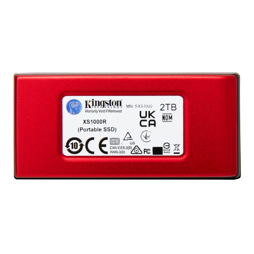Kingston Technology XS1000 Red 2 TB USB Type-C 3.2 Gen 2 (3.1 Gen 2) Vermelho
