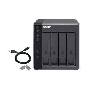 QNAP TR-004 Caixa para Discos Rígidos Compartimento HDD SSD Preto 2.5 3.5" 2