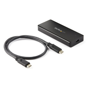 StarTech.com M2E1BRU31C Caixa para Discos Rígidos Compartimento SSD Preto M.2