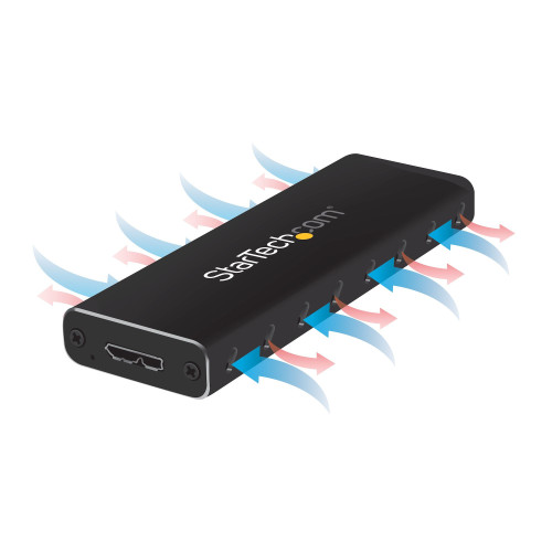 StarTech.com SM2NGFFMBU33 Caixa para Discos Rígidos Compartimento SSD Preto M.2 StarTech.com SM2NGFFMBU33 Caixa para Discos Rígidos Compartimento SSD Preto M.2