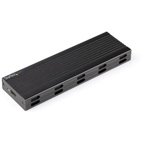 StarTech.com Caixa USB-C de 10 Gbps para M.2 NVMe ou SSD M.2 SATA - Caixa em alumínio SSD NGFF PCIe SATA M.2 externo portátil -