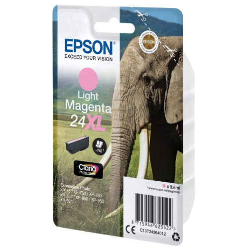 Epson Elephant C13T24364022 tinteiro 1 unidade(s) Original Magenta claro Epson Elephant C13T24364022 tinteiro 1 unidade(s) Original Magenta claro