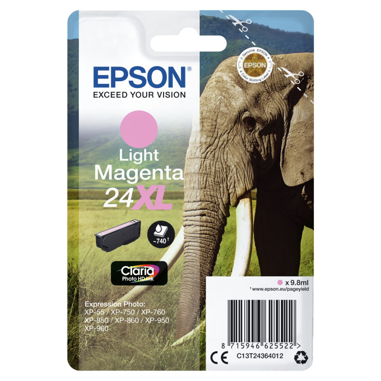 Epson Elephant C13T24364022 tinteiro 1 unidade(s) Original Magenta claro