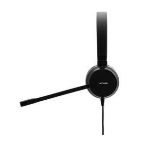 Lenovo Pro Wired Stereo VOIP Auscultadores Com fios Fita de cabeça Escritório Call center Preto 2