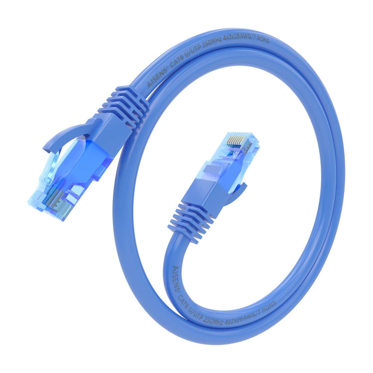 AISENS A135-0796 cabo de rede Azul 0,3 m Cat6 U UTP (UTP)