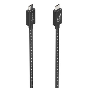 AISENS A156-0866 cabo USB USB4 Gen 3x2 0,5 m USB C Preto