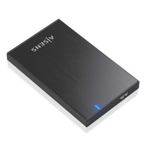 AISENS ASE-2527B Caixa para Discos Rígidos Compartimento HDD SSD Preto 2.5"