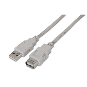 AISENS A101-0014 cabo USB USB 2.0 3 m USB A Bege