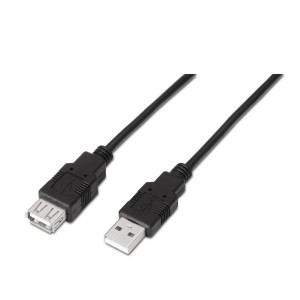 AISENS A101-0016 cabo USB USB 2.0 1,8 m USB A Preto
