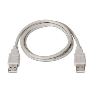AISENS A101-0021 cabo USB USB 2.0 1 m USB A Bege 2