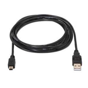 AISENS A101-0025 cabo USB USB 2.0 1,8 m USB A Mini-USB B Preto 2