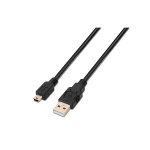 AISENS A101-0026 cabo USB USB 2.0 3 m USB A Mini-USB B Preto