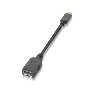 AISENS A107-0062 cabo USB USB 3.2 Gen 1 (3.1 Gen 1) 0,15 m USB C USB A Preto