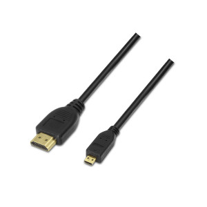 AISENS A119-0116 cabo HDMI 0,8 m HDMI Type A (Standard) HDMI Type D (Micro) Preto