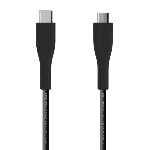 AISENS A107-0350 cabo USB USB 2.0 2 m USB C Micro-USB B Preto AISENS A107-0350 cabo USB USB 2.0 2 m USB C Micro-USB B Preto