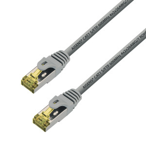 AISENS A146-0334 cabo de rede Cinzento 1 m Cat7 S FTP (S-STP)