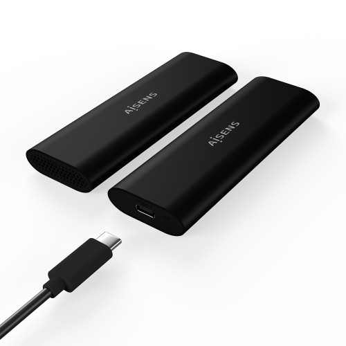 AISENS ASM2-014B Caixa para Discos Rígidos Compartimento SSD Preto M.2 AISENS ASM2-014B Caixa para Discos Rígidos Compartimento SSD Preto M.2