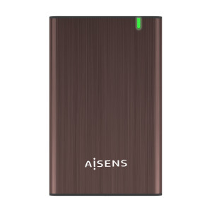 AISENS ASE-2525BWN Caixa para Discos Rígidos Caixa de disco rígido Castanho 2.5"