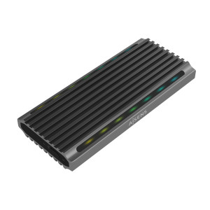 AISENS ASM2-RGB011GR Caixa para Discos Rígidos Compartimento SSD Cinzento M.2