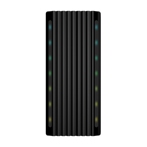 AISENS ASM2-RGB012B Caixa para Discos Rígidos Compartimento SSD Preto M.2