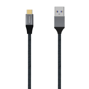AISENS A107-0631 cabo USB USB 3.2 Gen 2 (3.1 Gen 2) 1 m USB C USB A Cinzento 2