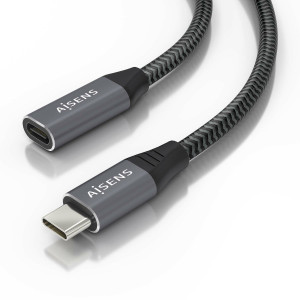 AISENS A107-0636 cabo USB USB 3.2 Gen 2x2 2 m USB C Cinzento