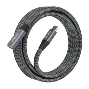 AISENS A107-0636 cabo USB USB 3.2 Gen 2x2 2 m USB C Cinzento 2