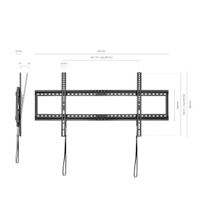 AISENS WT90T-121 suporte para TV 2,29 m (90") Preto