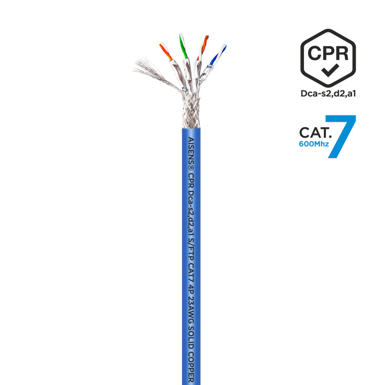 AISENS A146-0665 cabo de rede Azul 305 m Cat7 SF UTP (S-FTP)