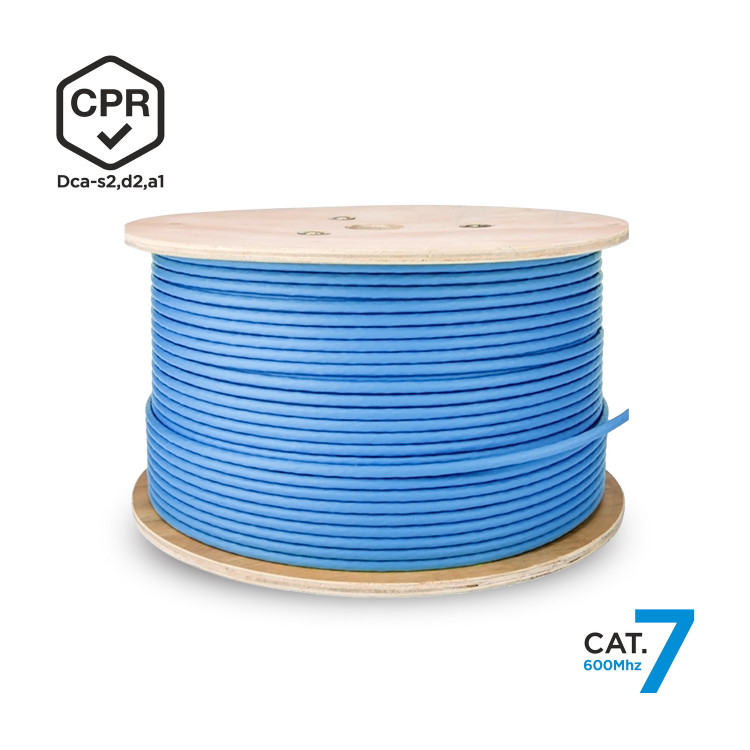 AISENS A146-0665 cabo de rede Azul 305 m Cat7 SF UTP (S-FTP)