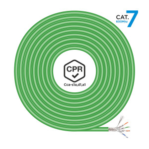 AISENS A146-0668 cabo de rede Verde 500 m Cat7 SF UTP (S-FTP)