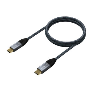 AISENS A107-0672 cabo USB USB4 Gen 2x2 1,5 m USB C Cinzento 2