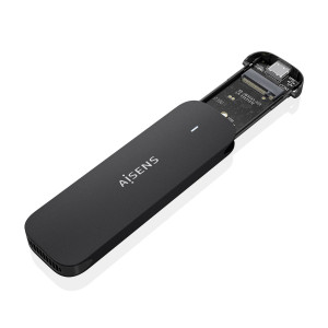 AISENS ASM2-024B Caixa para Discos Rígidos Compartimento SSD Preto M.2 2