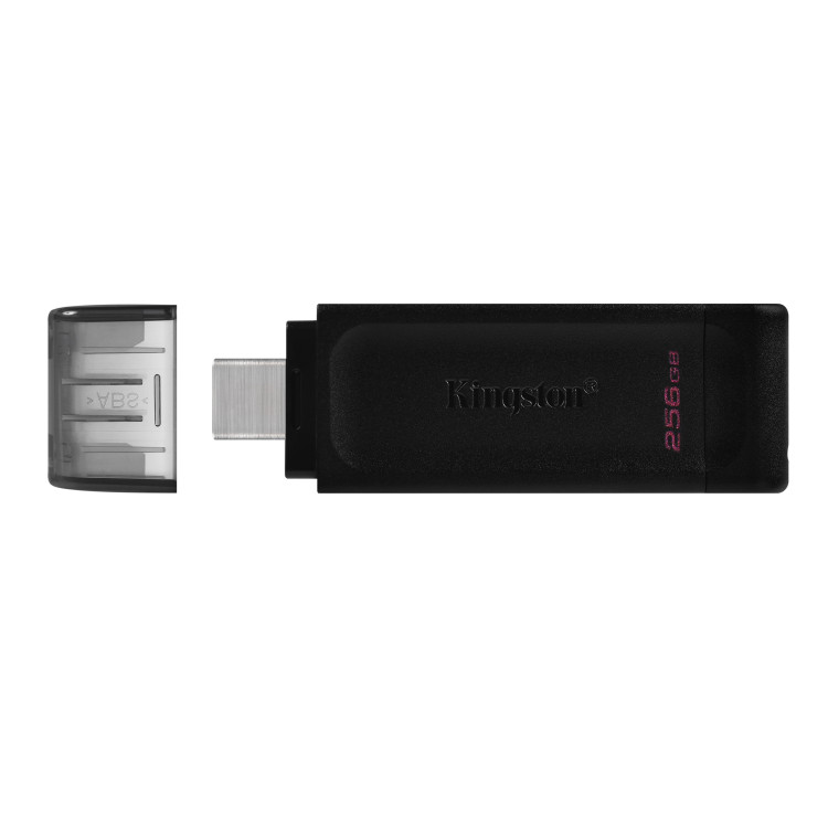 Kingston Technology DataTraveler 70 unidade de memória USB 256 GB USB Type-C 3.2 Gen 1 (3.1 Gen 1) Preto
