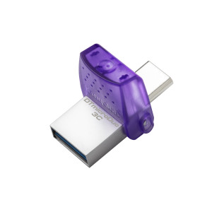 Kingston Technology DataTraveler microDuo 3C unidade de memória USB 64 GB USB Type-A   USB Type-C 3.2 Gen 1 (3.1 Gen 1) Roxo, 2